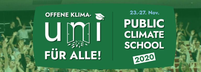 23. – 27.11.20 – Public Climate School (PCS)
