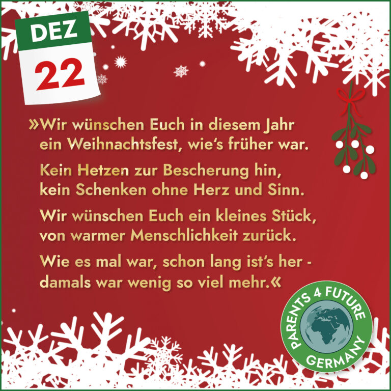 Adventszeit: 22. Türchen