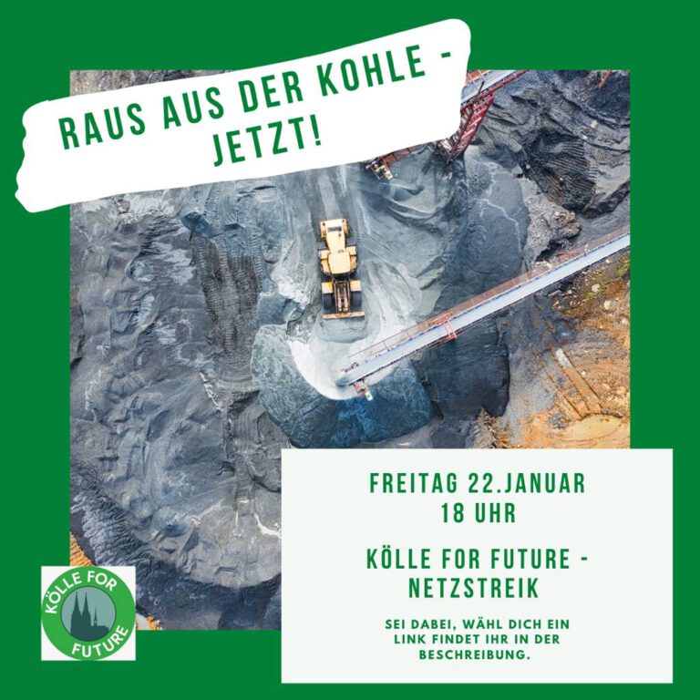 22.01.21 ab 18:00: Raus aus der Kohle- jetzt