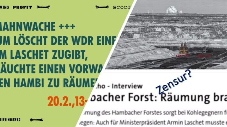 20.02.21 – Mahnwache für einen früheren Kohleausstieg