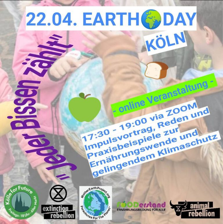 22.04.21 ab 17:30: Earth Day im Rheinland