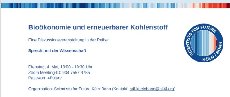 04.05.21 – Bioökonomie und erneuerbarer Kohlenstoff