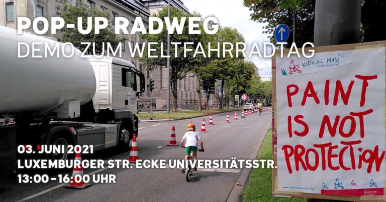 03.06.21 – 13:00 – 16:00 Weltfahrradtag in Köln 2021