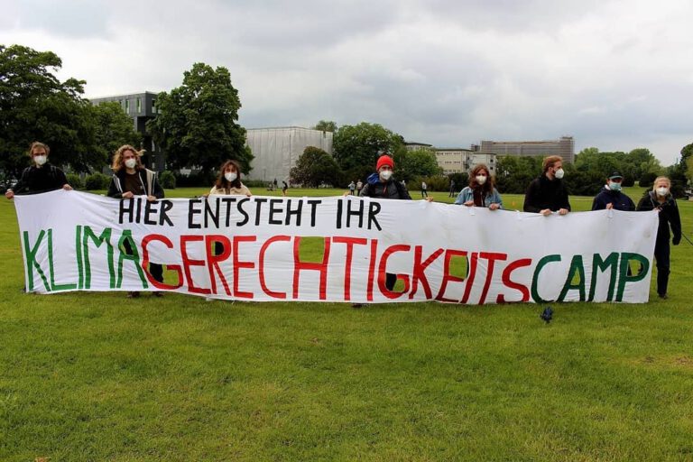 Ein Klimacamp in Köln entsteht