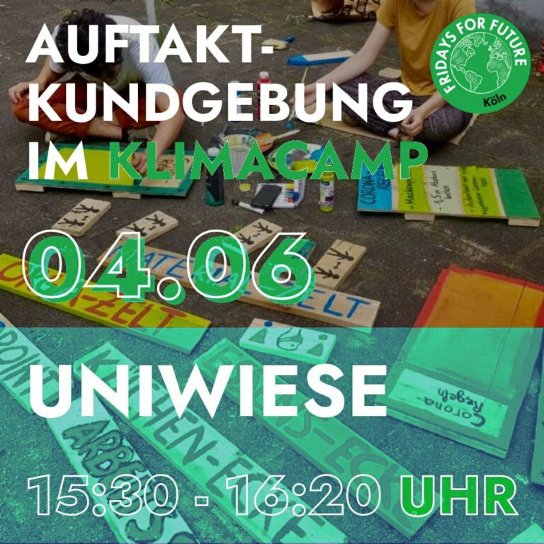 04.06.21 – Auftakt Klimacamp Köln