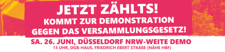 26.06.21: Grundrechte erhalten – Versammlungsgesetz Stoppen
