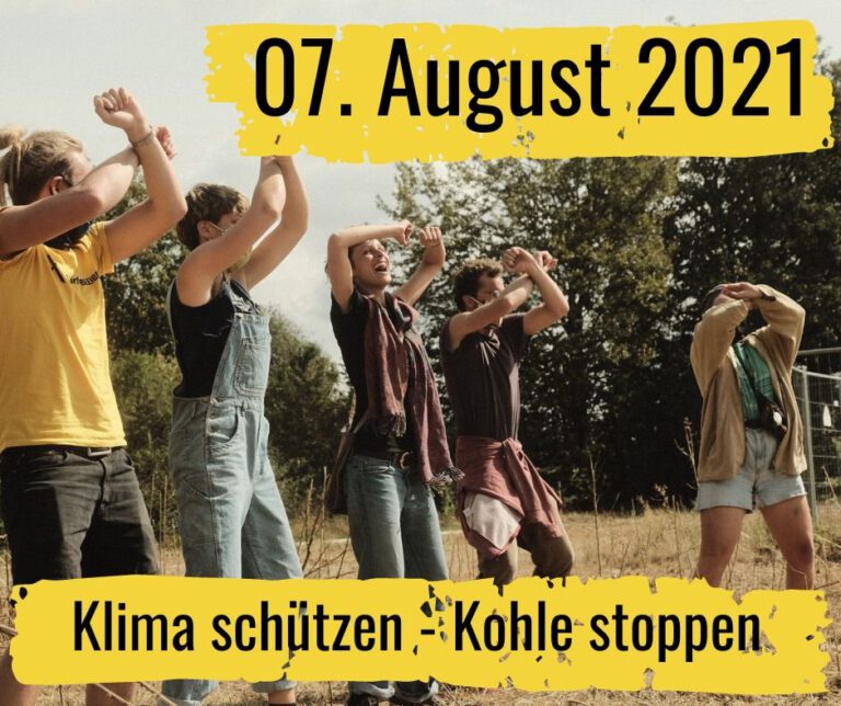 07.08.21 Menschenkette am Tagebau Garzweiler