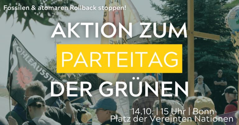 #StandWithLuetzi – Aktion zum Parteitag der Grünen