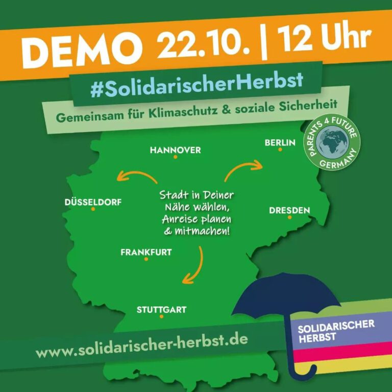 22.10. Demo zum Solidarischen Herbst
