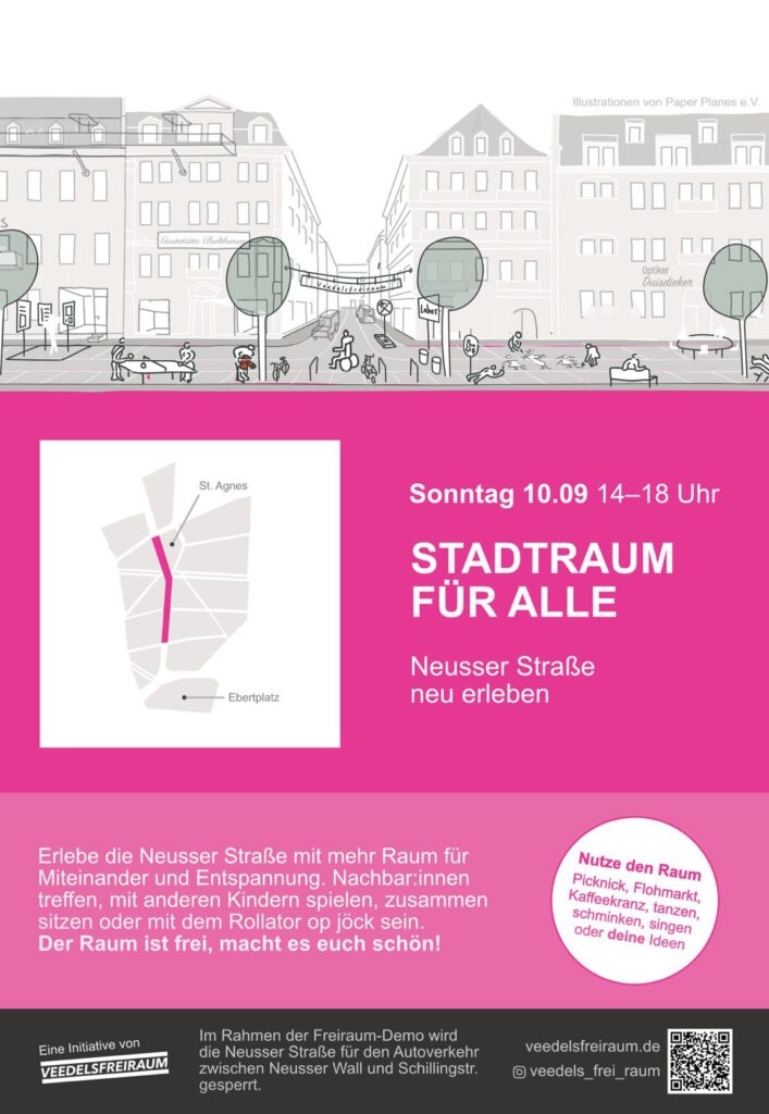 Stadtraum fuer alle - Neusser Straße neu erleben - 10.09.2023 - 14 bis 18 Uhr