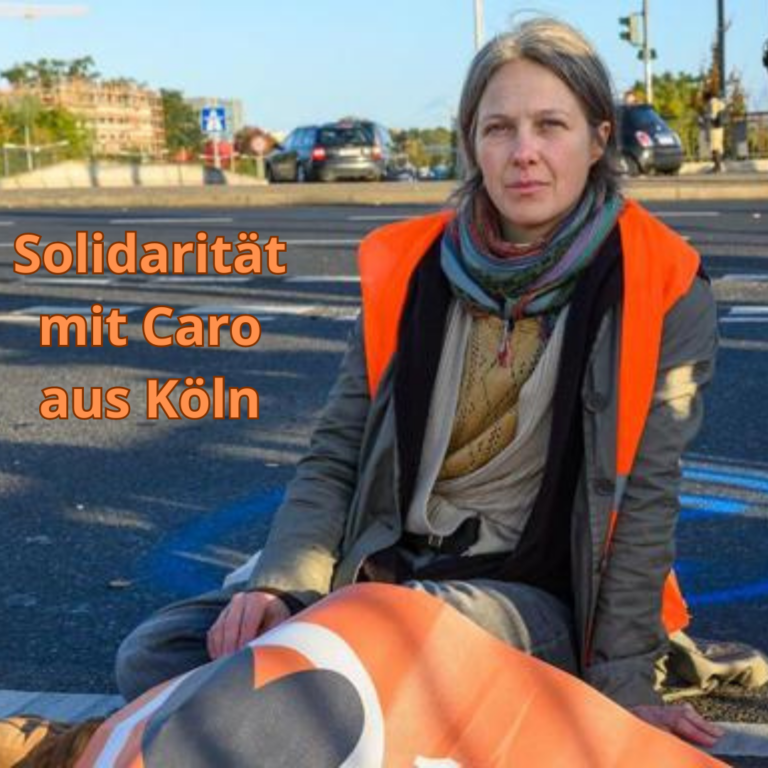 Solidarität mit Caro aus Köln