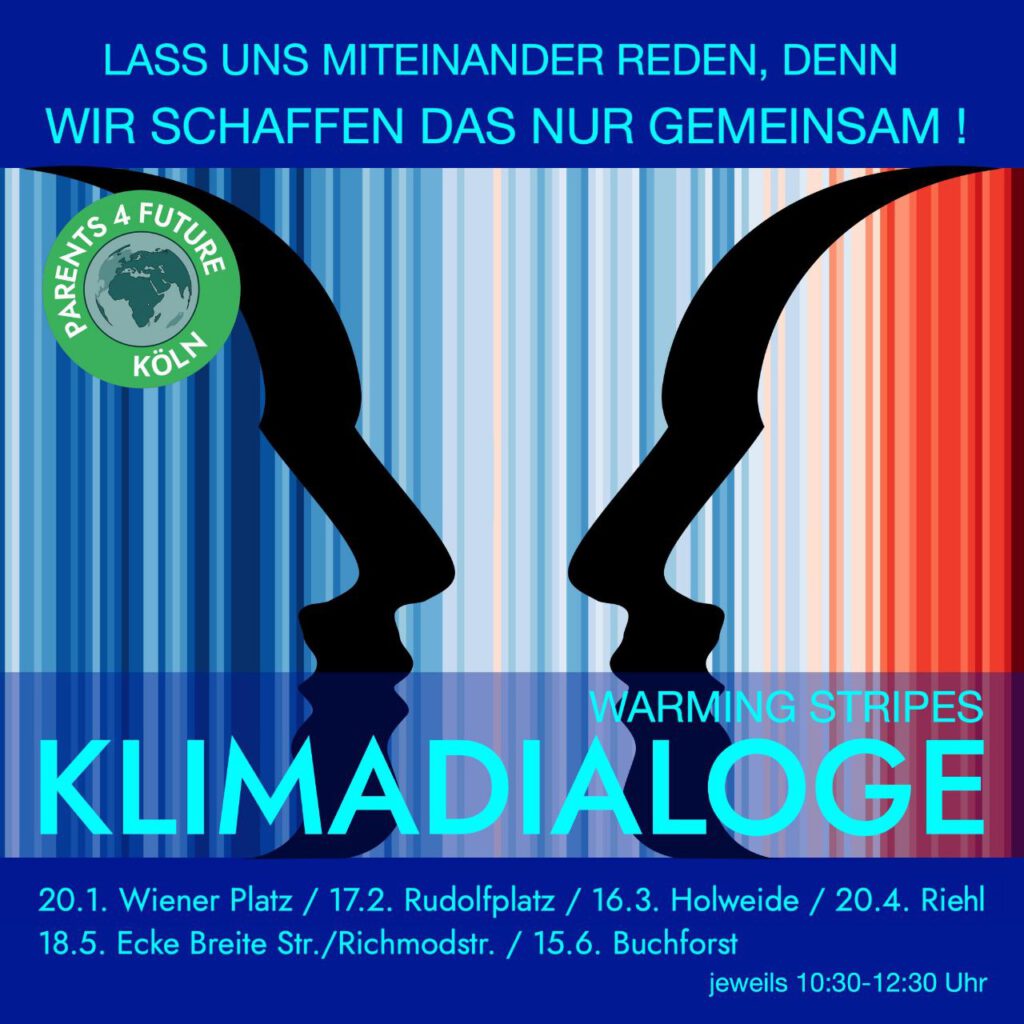 Klimadialoge Zeittrahl - Warming Stripes