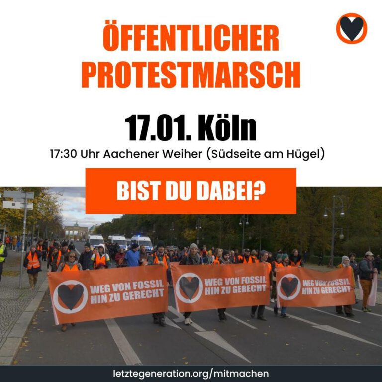 17.01.24 – Klimaprotestmarsch in Köln
