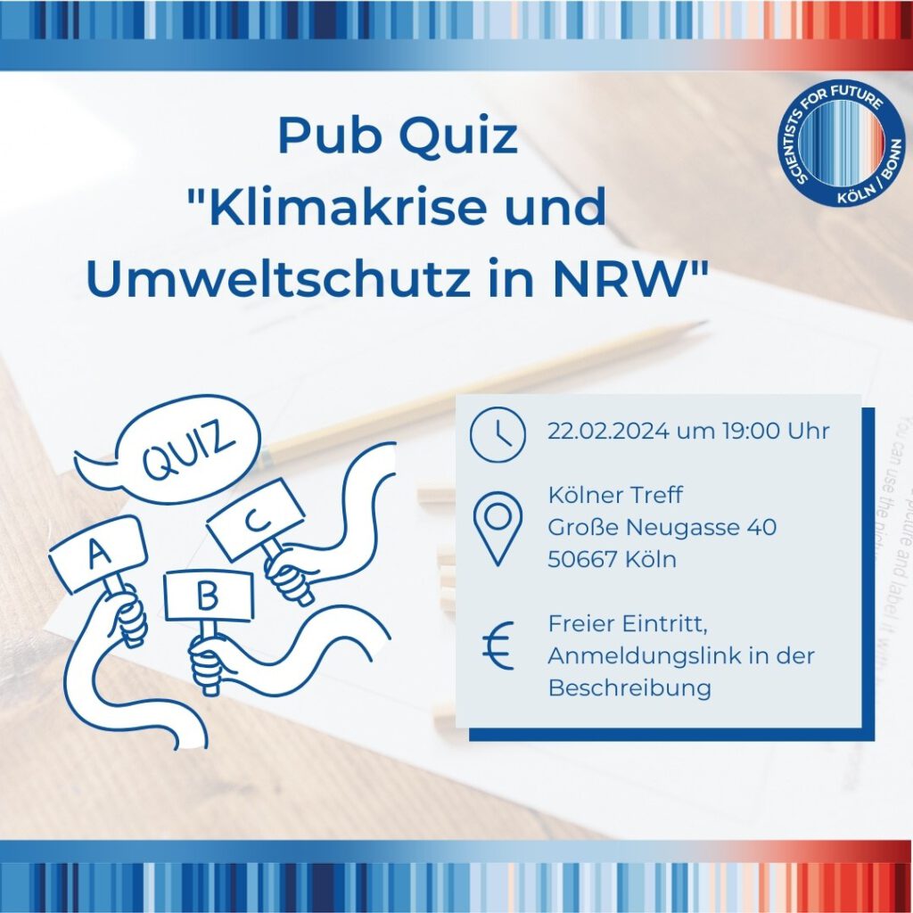 22.02.24 - Pub Quiz Klima und Umweltschutz in NRW