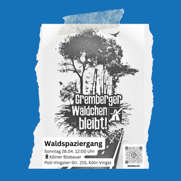 Gremberger Wäldchen bleibt – Waldspaziergang