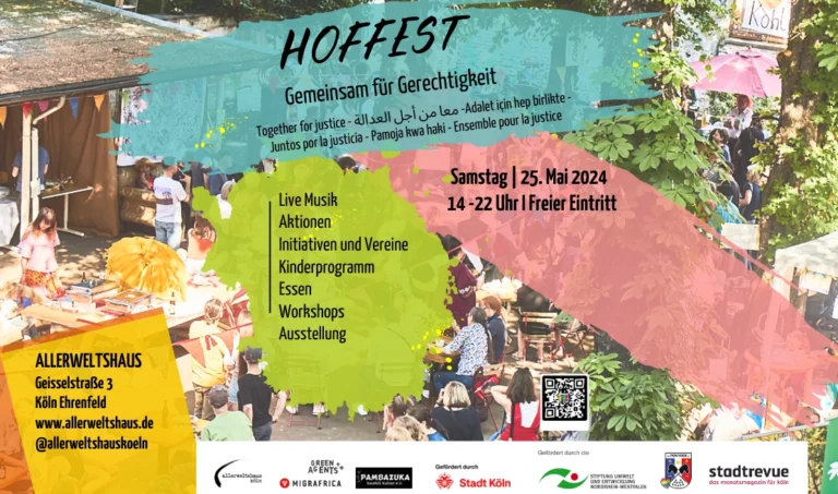 Hoffest im Allerweltshaus – Gemeinsam für Gerechtigkeit