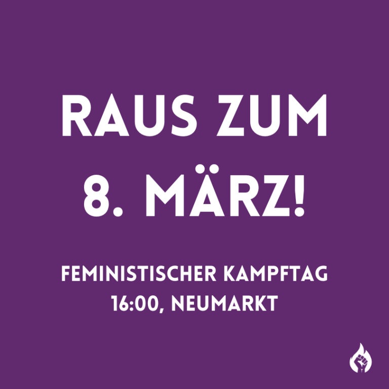 Sharepic: Raus zum 8. März 2025 - Feministier Kampftag - 16 Uh, Neumarkt, Köln
