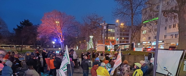 Drei Jahre Lützerath – Mahnwache 30.01.2026 Ebertplatz